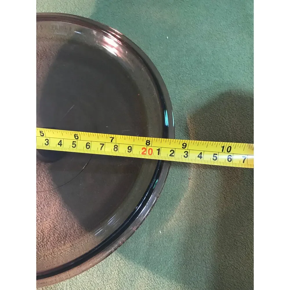 624C Corning Ware Vision Pyrex 624-C‎ Amber Glass Lid  8 1/4